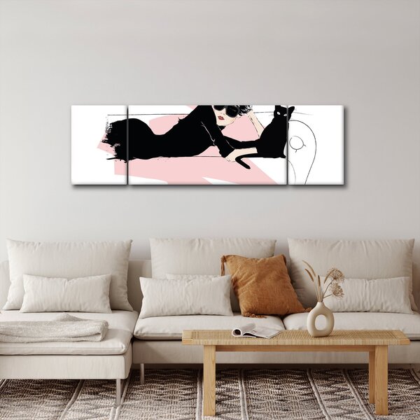 Obraz - Modna dama (170x50 cm)