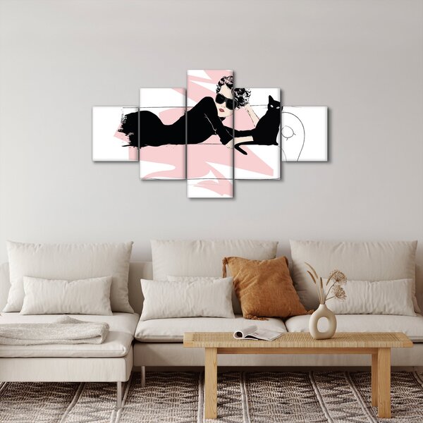 Obraz - Modna dama (125x70 cm)