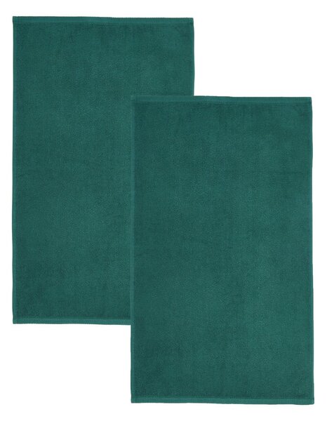 Ciemnozielone bawełniane ręczniki kąpielowe szybkoschnące/frotte zestaw 2 szt. 90x140 cm Quick Dry – Catherine Lansfield