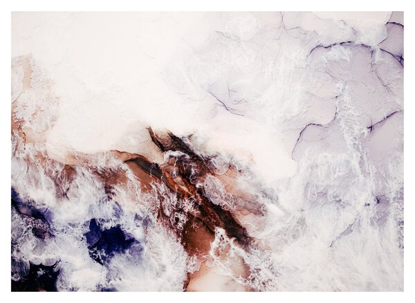 Obraz na szkle - Fioletowy marmur N⁰1 (70x50 cm)