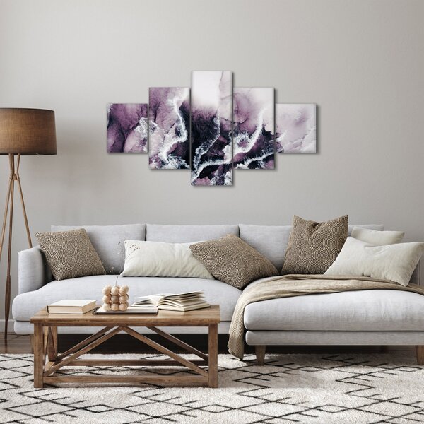 Obraz - Fioletowy marmur N⁰2 (125x70 cm)