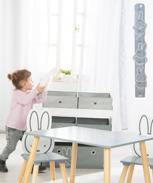 Biało-szary dziecięcy pojemnik na zabawki 63,5x29,5x60 cm Miffy – Roba