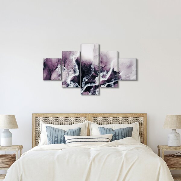 Obraz - Fioletowy marmur N⁰2 (125x70 cm)