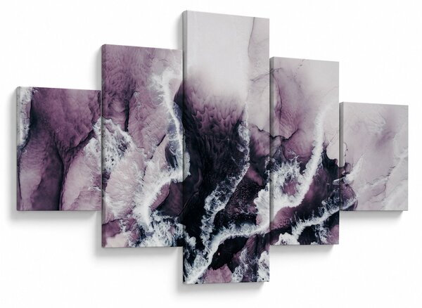 Obraz - Fioletowy marmur N⁰2 (125x70 cm)