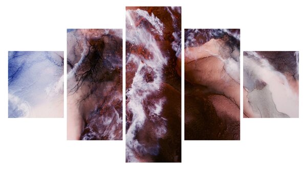 Obraz - Fioletowy marmur N⁰3 (125x70 cm)