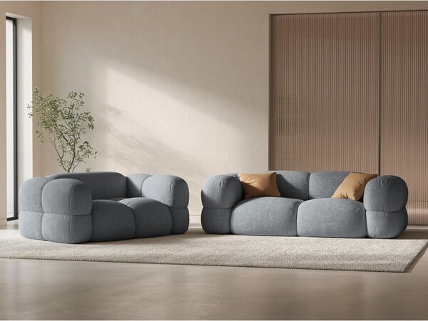 Szara sofa 210 cm Loretto – Cosmopolitan Design