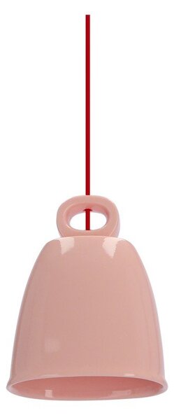 Różowy żyrandol dziecięcy z ceramicznym kloszem Sewilla – Candellux Lighting