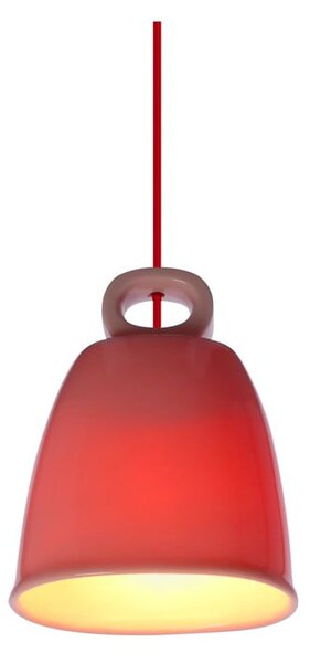 Różowy żyrandol dziecięcy z ceramicznym kloszem Sewilla – Candellux Lighting