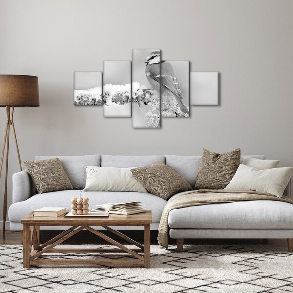 Obraz - Ptak na gałęzi (125x70 cm)
