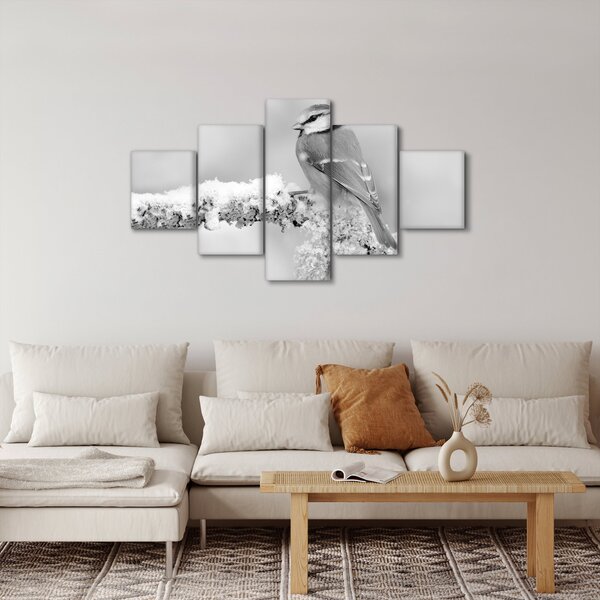 Obraz - Ptak na gałęzi (125x70 cm)