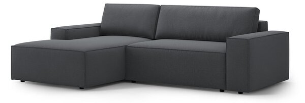Ciemnoszary rozkładany narożnik (lewostronny) Jodie – Micadoni Home