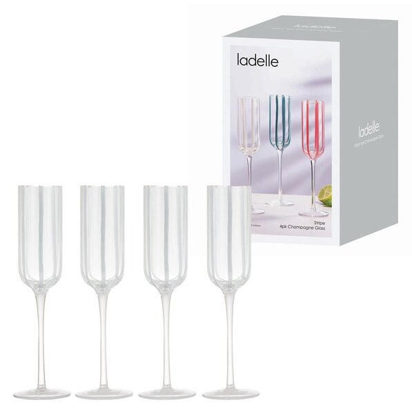 Kieliszki do szampana zestaw 4 szt. 180 ml Stripe – Ladelle