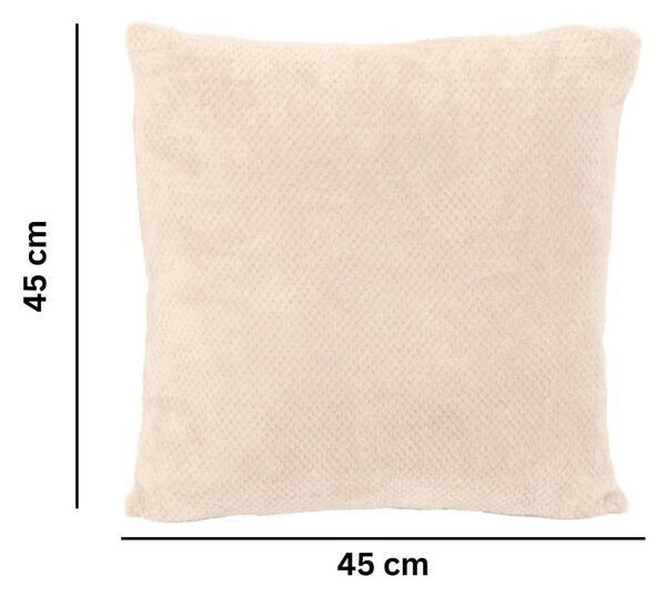 Poduszka dekoracyjna z mikropluszu 45x45 cm Pippa – Tiseco Home Studio