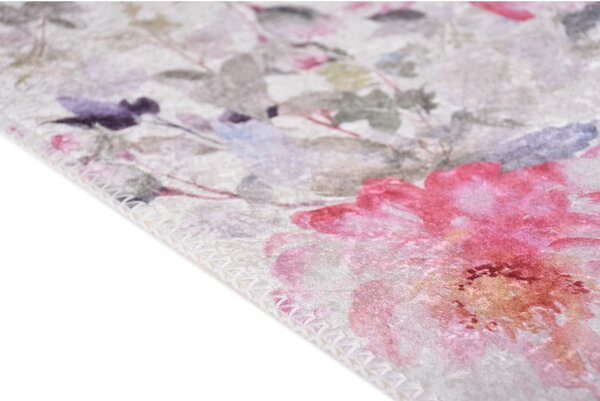 Różowo-kremowy dywan odpowiedni do prania 80x150 cm Pink Garden – Vitaus