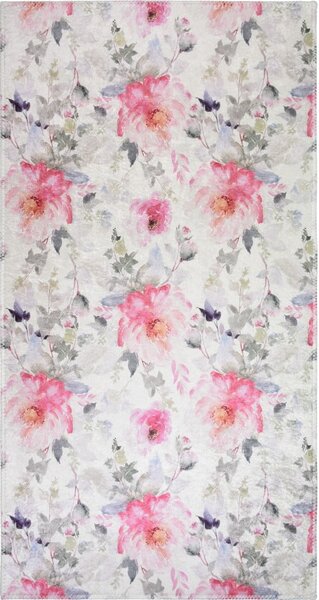 Różowo-kremowy dywan odpowiedni do prania 80x150 cm Pink Garden – Vitaus