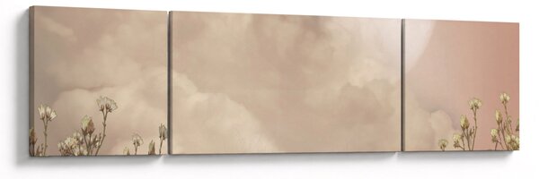Obraz - Różowa pełnia księżyca (170x50 cm)