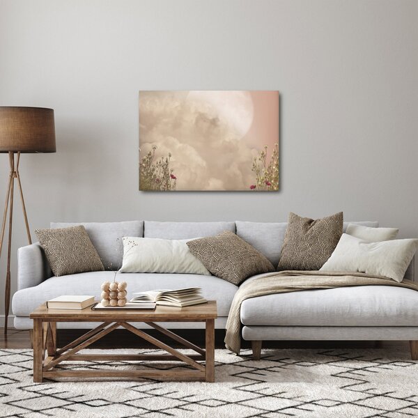 Obraz - Różowa pełnia księżyca (70x50 cm)