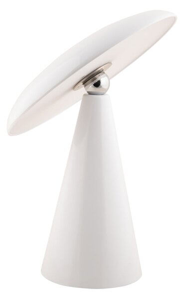 Biała lampa stołowa LED ze ściemniaczem (wysokość 26 cm) Phoebe – Leitmotiv