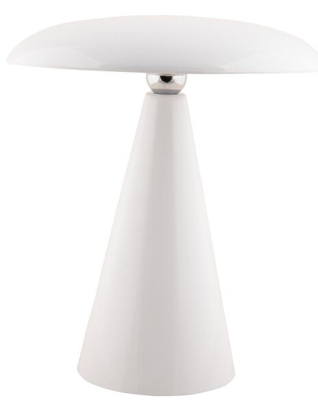 Biała lampa stołowa LED ze ściemniaczem (wysokość 26 cm) Phoebe – Leitmotiv