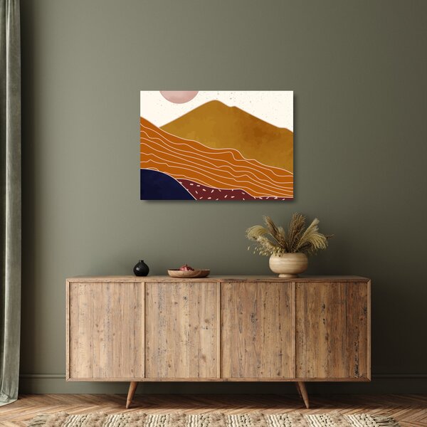 Obraz na szkle - Spacefrog design mountain N⁰1 (70x50 cm)