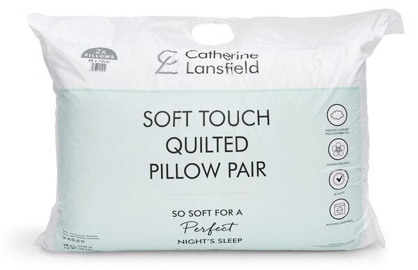 Poduszka 2 szt. 74x48 cm Quilted Comfort Embossed – Catherine Lansfield