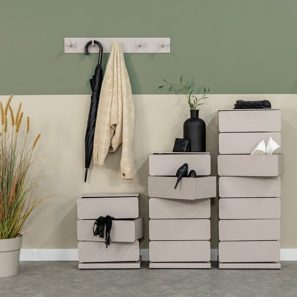 Szarobrązowa metalowa komoda 37x99x26 cm Joey – Spinder Design