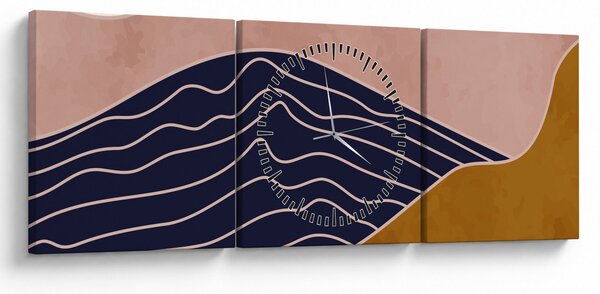 Obraz - Spacefrog design mountain N⁰2 (z zegarem) (90x30 cm)