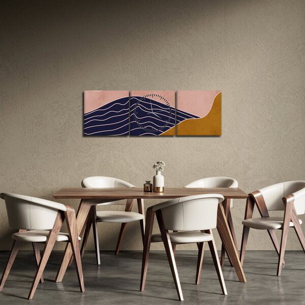 Obraz - Spacefrog design mountain N⁰2 (z zegarem) (90x30 cm)