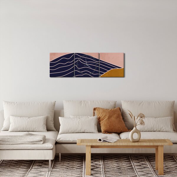 Obraz - Spacefrog design mountain N⁰2 (z zegarem) (90x30 cm)