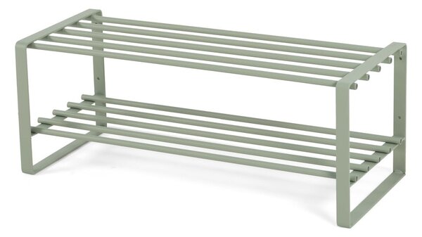 Szarozielona metalowa szafka na buty 70x29x27 cm Rex – Spinder Design