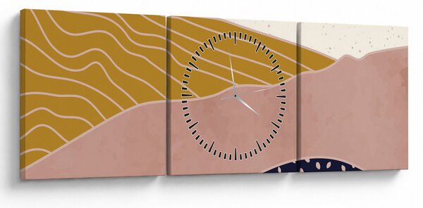 Obraz - Spacefrog design mountain N⁰3 (z zegarem) (90x30 cm)