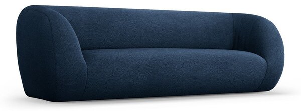 Niebieska sofa z materiału bouclé 230 cm Essen – Cosmopolitan Design