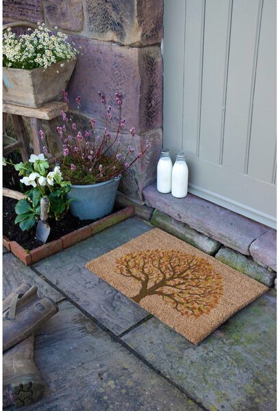 Wycieraczka z włókna kokosowego 40x60 cm Autumnal Tree of Life – Artsy Doormats