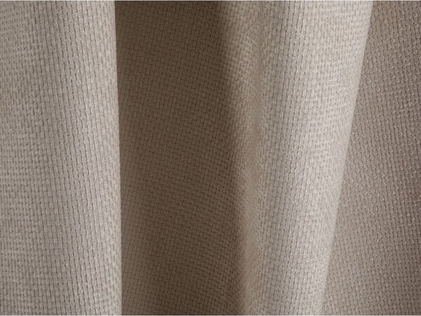 Beżowa rozkładana/ze schowkiem sofa z tkaniny szenilowej 262 cm Tonale – Cosmopolitan Design