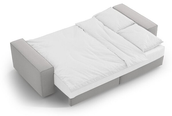 Jasnoszara rozkładana sofa 247 cm Jodie – Micadoni Home