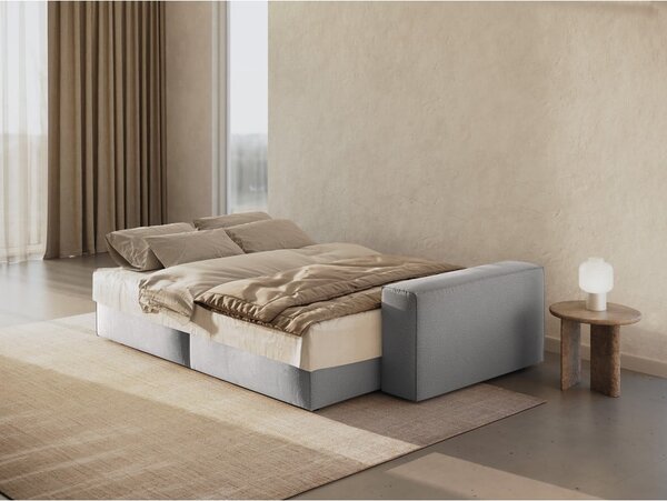 Jasnoszara rozkładana sofa 247 cm Jodie – Micadoni Home
