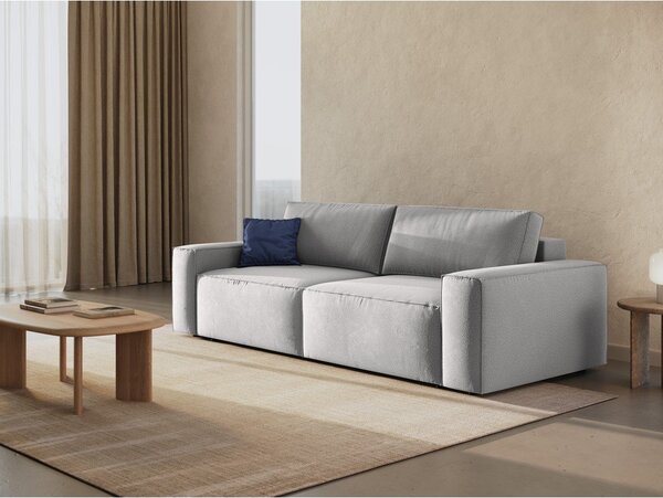 Jasnoszara rozkładana sofa 247 cm Jodie – Micadoni Home