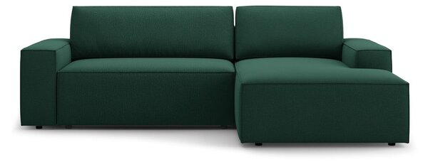 Zielony rozkładany narożnik (prawostronny) Jodie – Micadoni Home