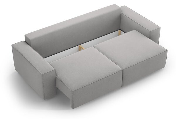 Jasnoszara rozkładana sofa 247 cm Jodie – Micadoni Home