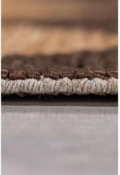 Brązowo-naturalny dywan z mieszanki juty tkany ręcznie 120x170 cm Effie Diamond – Flair Rugs