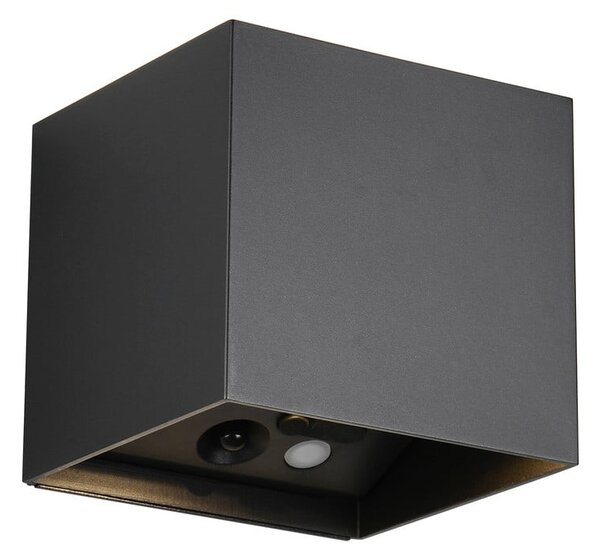 Lampa zewnętrzna ścienna LED z czujnikiem ruchu na USB (wysokość 10 cm) Genie – Reality
