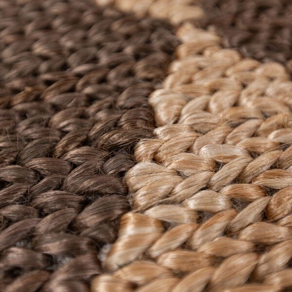 Brązowo-naturalny dywan z mieszanki juty tkany ręcznie 120x170 cm Effie Diamond – Flair Rugs