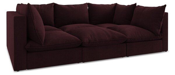 Bordowa sofa 255 cm Manao – Makamii