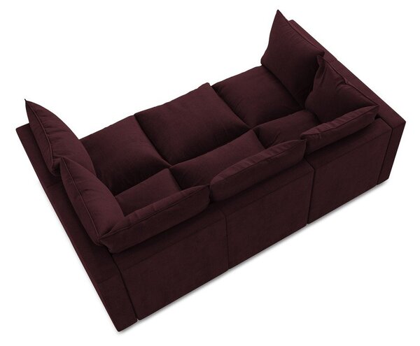 Bordowa sofa 255 cm Manao – Makamii