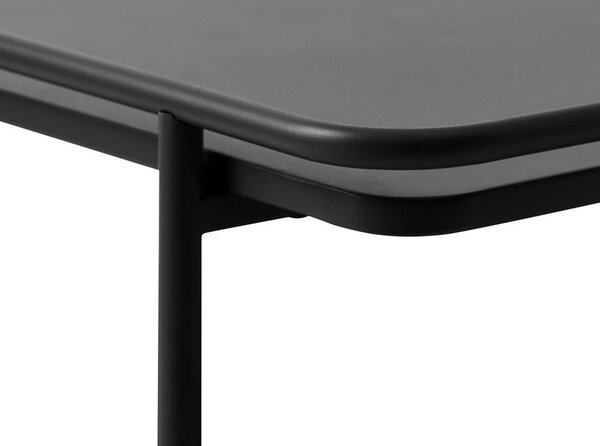 Czarny metalowy stolik 75x75 cm Yuba – Unique Furniture