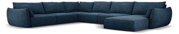 Ciemnoniebieski narożnik (lewostronny) Vanda – Mazzini Sofas
