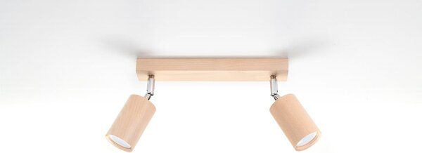 Drewniana lampa sufitowa Sollux Ludwik