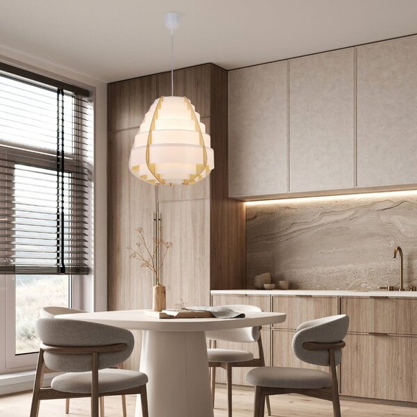 Biała lampa wisząca Nagoja – Candellux Lighting