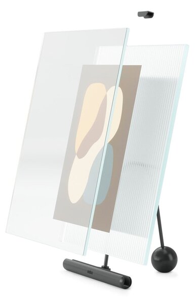 Czarna szklana ramka stojąca 19x23 cm Flute – Umbra