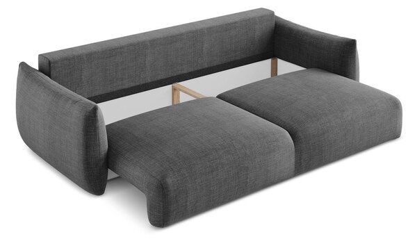 Ciemnoszara rozkładana sofa 230 cm Leila – Makamii